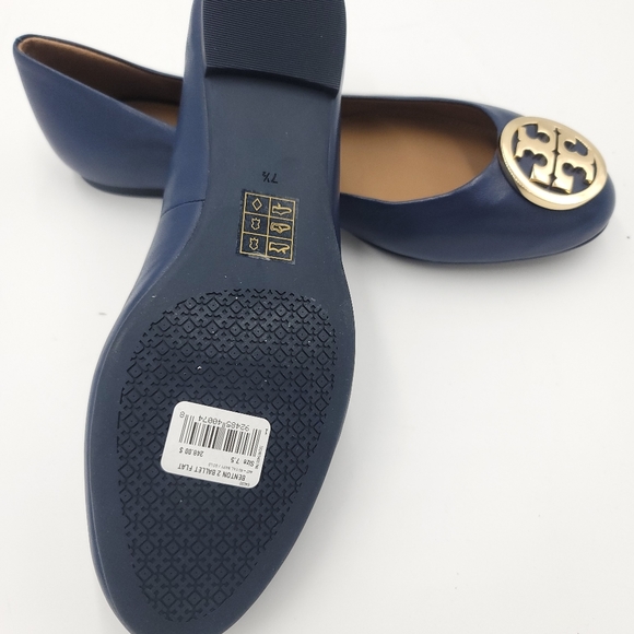 Tory Burch Benton 2 Ballet Flat Royal Navy - Picture 6 of 9